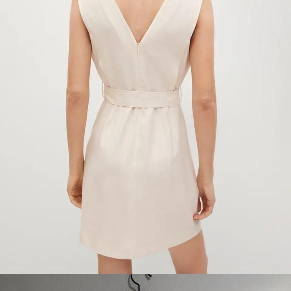MANGO Wrap Neckline Dress. - Picture 2 of 8